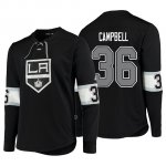 Camiseta Los Angeles Kings Jack Campbell Adidas Platinum Negro