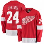Camiseta Hockey Detroit Red Wings Chris Chelios Premier Breakaway Retired Rojo