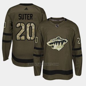 Camiseta Minnesota Wild Ryan Suter Camo Salute To Service