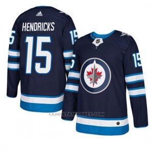 Camiseta Winnipeg Jets Matt Hendricks Autentico Home Azul