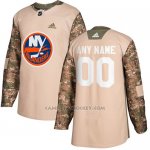 Camiseta Hockey Hombre New York Islanders Camo Autentico 2017 Veterans Day Stitched Personalizada