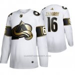 Camiseta Hockey Colorado Avalanche Nikita Zadorov Golden Edition Limited Blanco