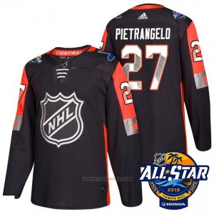 Camiseta Hockey Hombre St. Louis Blues 27 Alex Pietrangelo Negro 2018 All Star Autentico