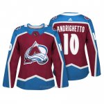 Camiseta Hockey Mujer Colorado Avalanche 10 Sven Andrighetto Maroon Autentico Jugador