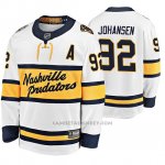 Camiseta Hockey Nashville Predators Ryan Johansen Breakaway Jugador 2020 Winter Classic Blanco