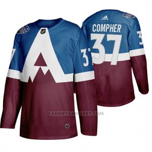 Camiseta Hockey Colorado Avalanche J. T. Compher 2020 Stadium Series Azul