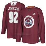 Camiseta Colorado Avalanche Gabriel Landeskog Maroon New Season Practice