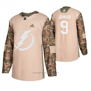 Camiseta Hockey Tampa Bay Lightning Tyler Johnson Veterans Day Camuflaje