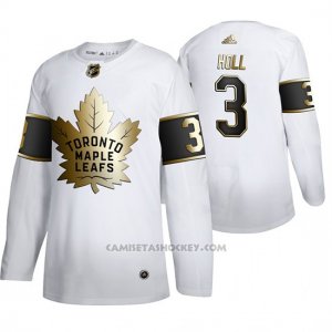 Camiseta Hockey Toronto Maple Leafs Justin Holl Golden Edition Limited Blanco