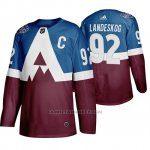 Camiseta Hockey Colorado Avalanche Gabriel Landeskog 2020 Stadium Series Azul