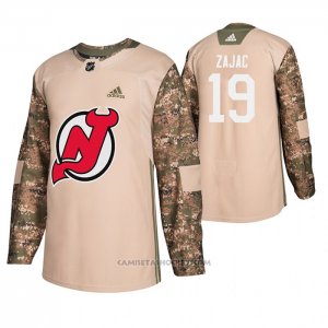 Camiseta Hockey New Jersey Devils Travis Zajac Veterans Day Camuflaje