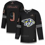 Camiseta Hockey Nashville Predators Filip Forsberg 2020 USA Flag Negro