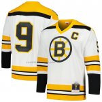 Camiseta Hockey Boston Bruins Johnny Bucyk Mitchell & Ness 1973-74 Blue Line Blanco
