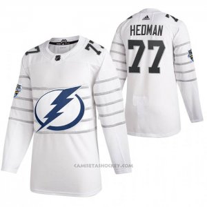 Camiseta Hockey Tampa Bay Lightning Victor Hedman Autentico 2020 All Star Blanco
