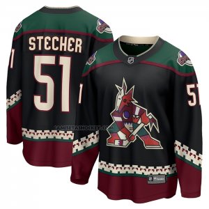 Camiseta Hockey Arizona Coyotes Troy Stecher Primera Breakaway Negro