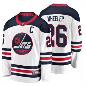 Camiseta Winnipeg Jets Blake Wheeler Heritage Breakaway Blanco