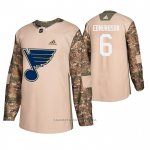 Camiseta Hockey St. Louis Blues Joel Edmundson Veterans Day Camuflaje