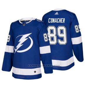 Camiseta Tampa Bay Lightning Cory Conacher Home Autentico Jugador Azul