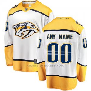 Camiseta Hockey Nino Nashville Predators Segunda Personalizada Blanco