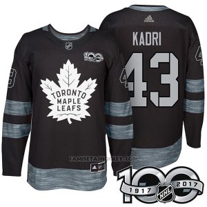 Camiseta Hockey Hombre Toronto Maple Leafs 43 Nazem Kadri 2017 Centennial Limited Negro