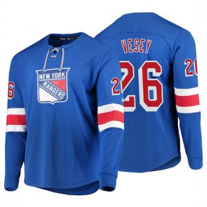Camiseta New York Rangers Jimmy Vesey Adidas Platinum Azul