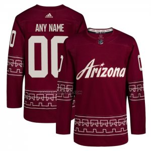 Camiseta Hockey Arizona Coyotes Alterno Autentico Pro Primegreen Personalizada Rojo