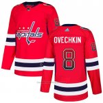 Camiseta Hockey Washington Capitals Alex Ovechkin Drift Fashion Rojo