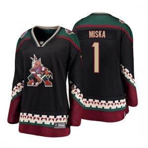 Camiseta Mujer Arizona Coyotes Hunter Miska Heritage Alternato Breakaway Negro