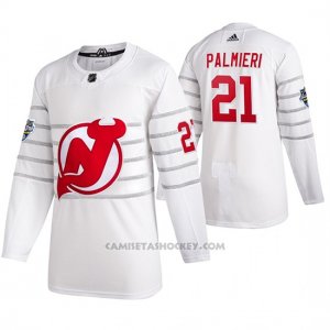 Camiseta Hockey New Jersey Devils Kyle Palmieri Autentico 2020 All Star Blanco