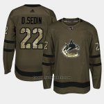 Camiseta Vancouver Canucks Daniel Sedin Camo Salute To Service