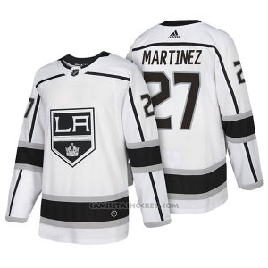 Camiseta Hockey Hombre Autentico Los Angeles Kings 27 Alec Martinez Away 2018 Blanco