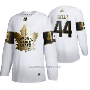 Camiseta Hockey Toronto Maple Leafs Morgan Rielly Golden Edition Limited Blanco