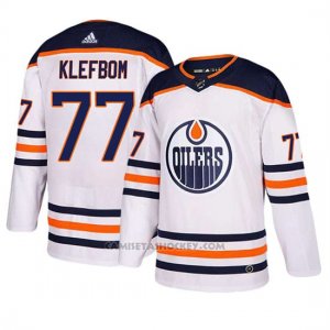Camiseta Edmonton Oilers Oscar Klefbom Away Blanco