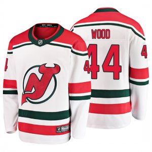 Camiseta New Jersey Devils Miles Wood Alternato Breakaway Blanco