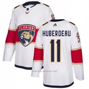 Camiseta Hockey Florida Panthers 11 Jonathan Huberdeau Road Autentico Blanco