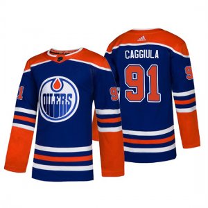 Camiseta Edmonton Oilers Drake Caggiula Alternato Autentico Azul