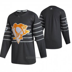 Camiseta Hockey Pittsburgh Penguins Autentico 2020 All Star Gris