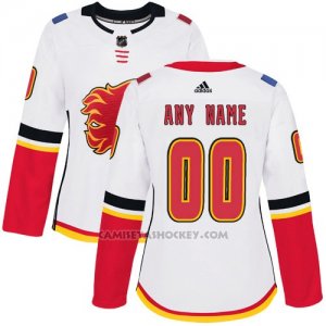 Camiseta Hockey Mujer Calgary Flames 2018 Personalizada Blanco