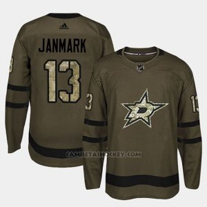 Camiseta Dallas Stars Mattias Janmark Camo Salute To Service