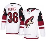 Camiseta Arizona Coyotes Christian Fischer Autentico Away Blanco