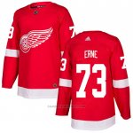 Camiseta Hockey Detroit Red Wings 73 Adam Erne Primera Autentico Rojo