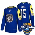 Camiseta Hockey Hombre Buffalo Sabres 15 Jack Eichel Azul 2018 All Star Autentico