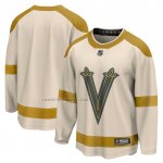 Camiseta Hockey Vegas Golden Knights 2024 Winter Classic Breakaway Crema
