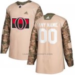 Camiseta Hockey Hombre Ottawa Senators Camo Autentico 2017 Veterans Day Stitched Personalizada
