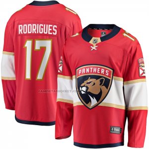 Camiseta Hockey Florida Panthers Evan Rodrigues Primera Breakaway Rojo
