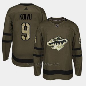 Camiseta Minnesota Wild Mikko Koivu Camo Salute To Service