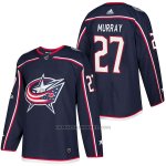 Camiseta Hockey Hombre Autentico Columbus Blue Jackets 27 Ryan Murray Home 2018 Azul