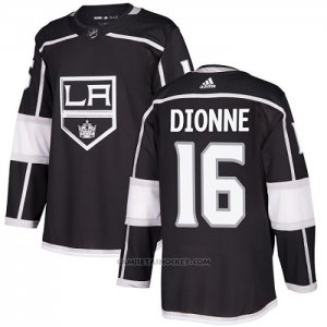 Camiseta Hockey Los Angeles Kings 16 Marcel Dionne Primera Autentico Negro