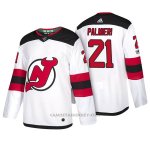 Camiseta Hockey Hombre New Jersey Devils 21 Kyle Palmieri 2018 Blanco