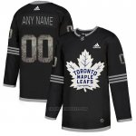 Camiseta Hockey Toronto Maple Leafs Personalizada Black Shadow